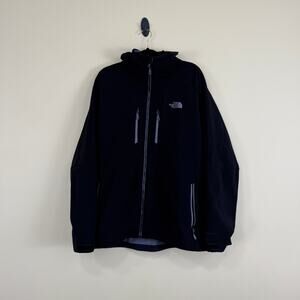 THE NORTH FACE Men's Black Gray Winter Snow Full Zipper Parka Jacket Black Large